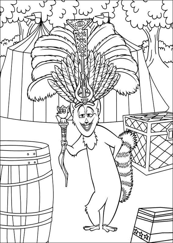 Kids-n-fun.com | 24 coloring pages of Madagascar 3